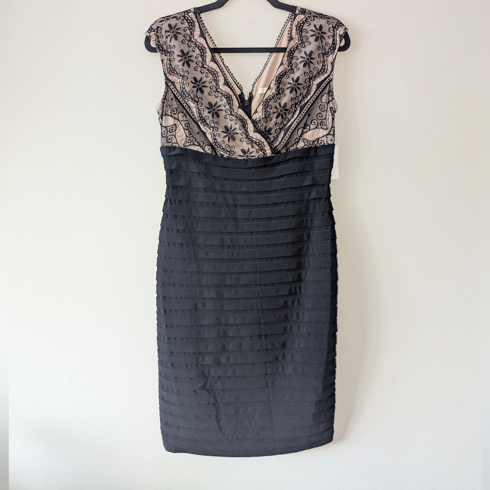 8 NWT Dressbarn Signature Lane Black Lace‎ Dress